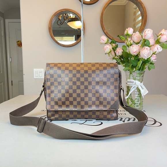 Louis Vuitton Damier Ebene Messenger Bags Shoulder Bag